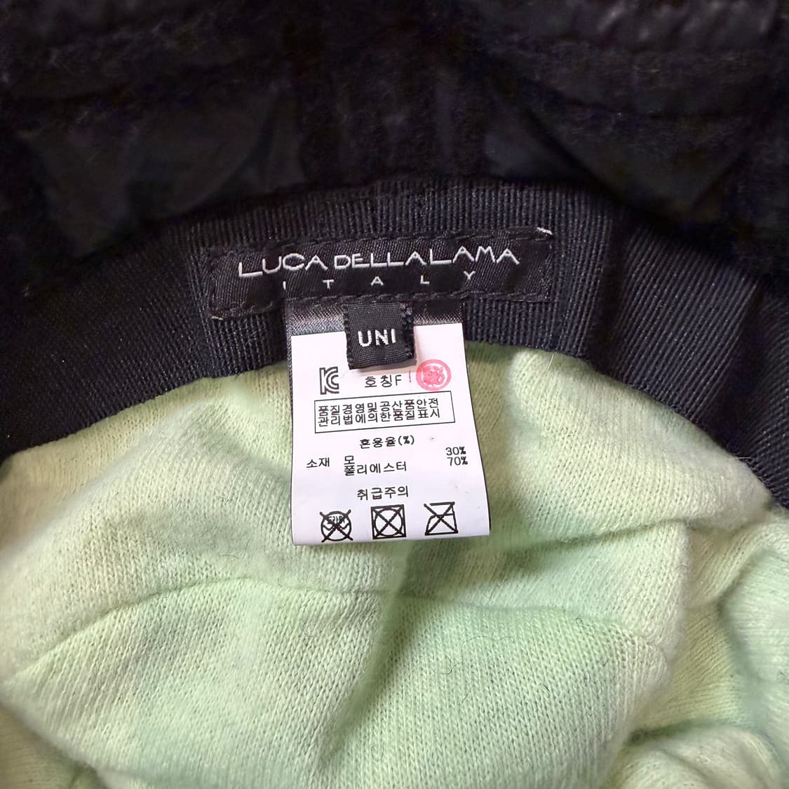 루카델라라마 울 체크 버킷햇  상품이미지3