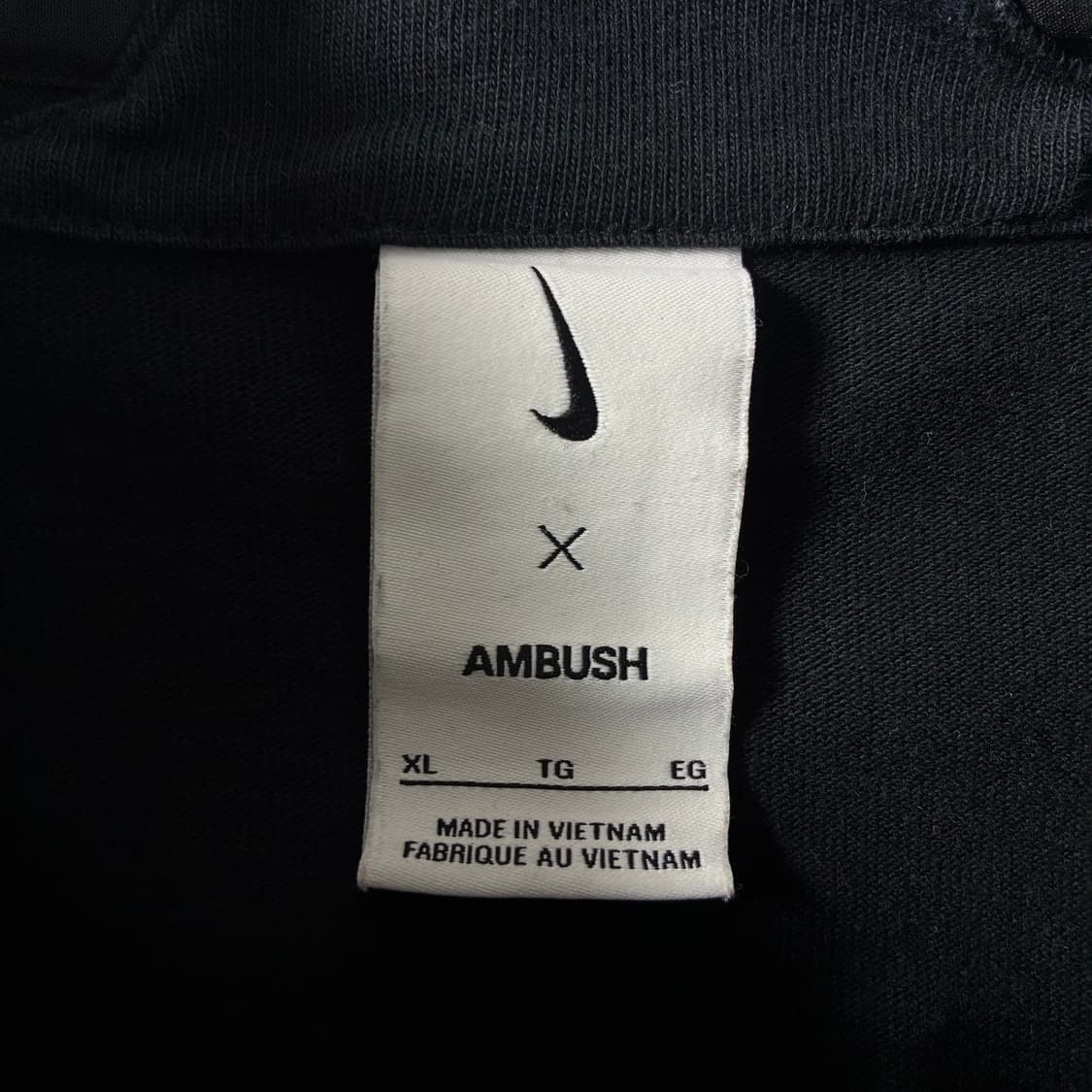 Nike  나이키 x 앰부쉬 져지탑 블랙 반팔 티셔츠  상품이미지7