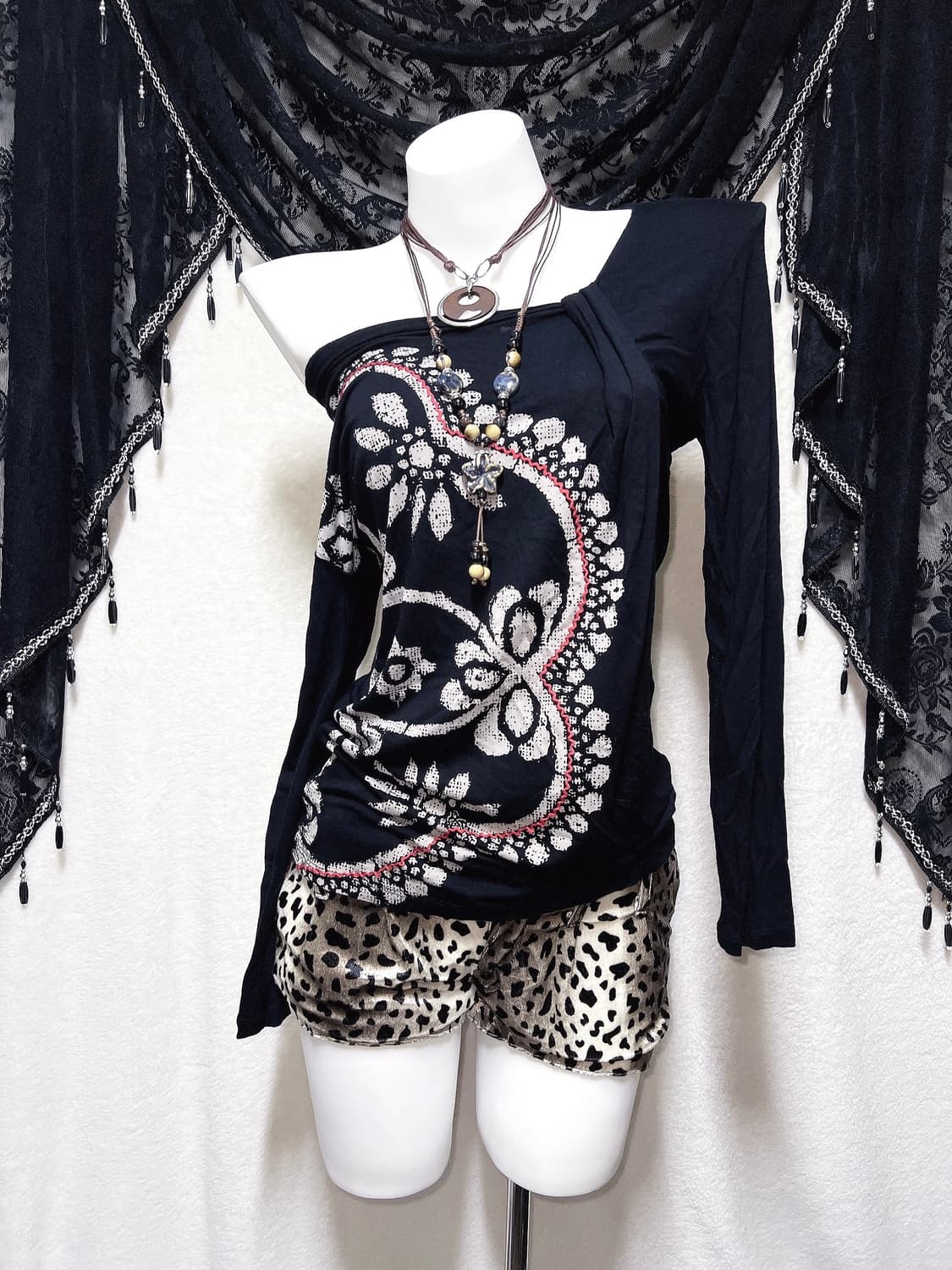 데시구알 desigual 오리엔탈 고스펑크 오네갸루 엔틱 롱슬리브 페어리 상품이미지2