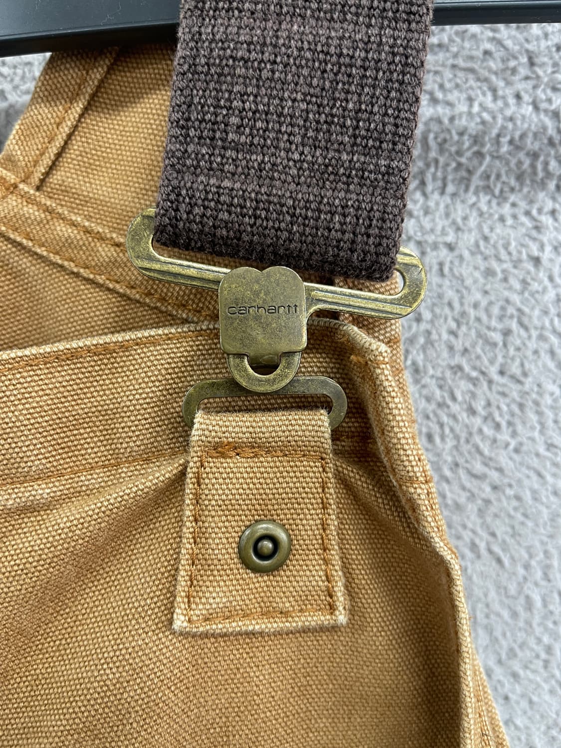 칼하트 된장 멜빵바지 지연스러운 워싱 상품이미지2