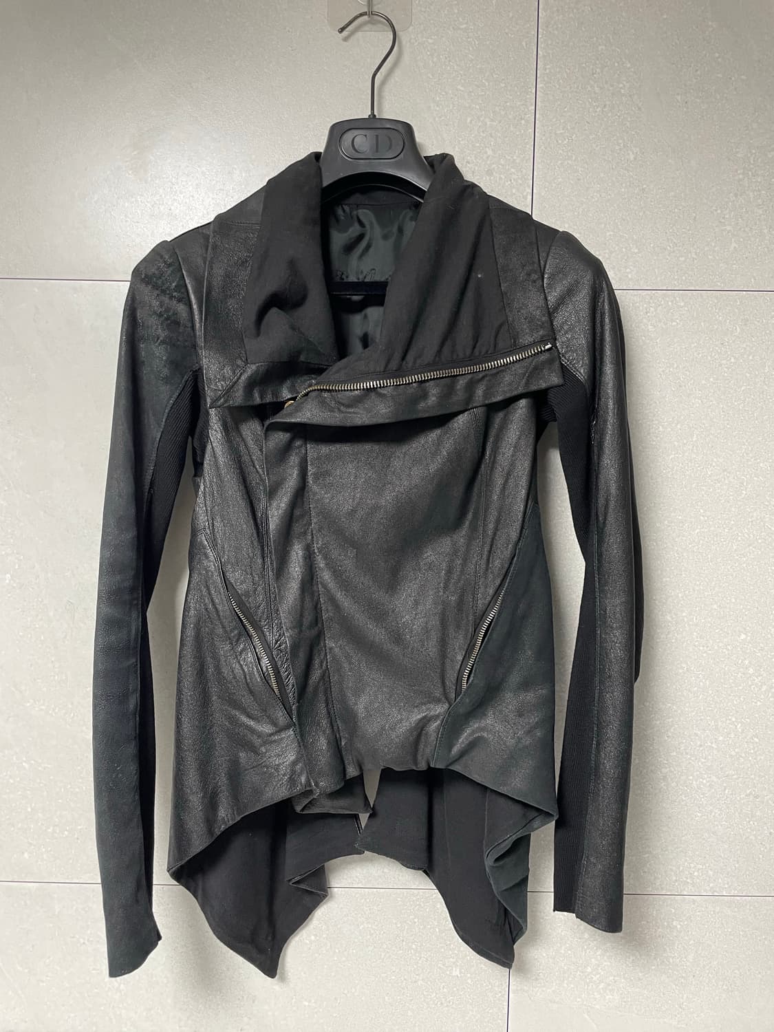 릭오웬스 나스카 램스킨 하이넥 자켓 상품이미지1