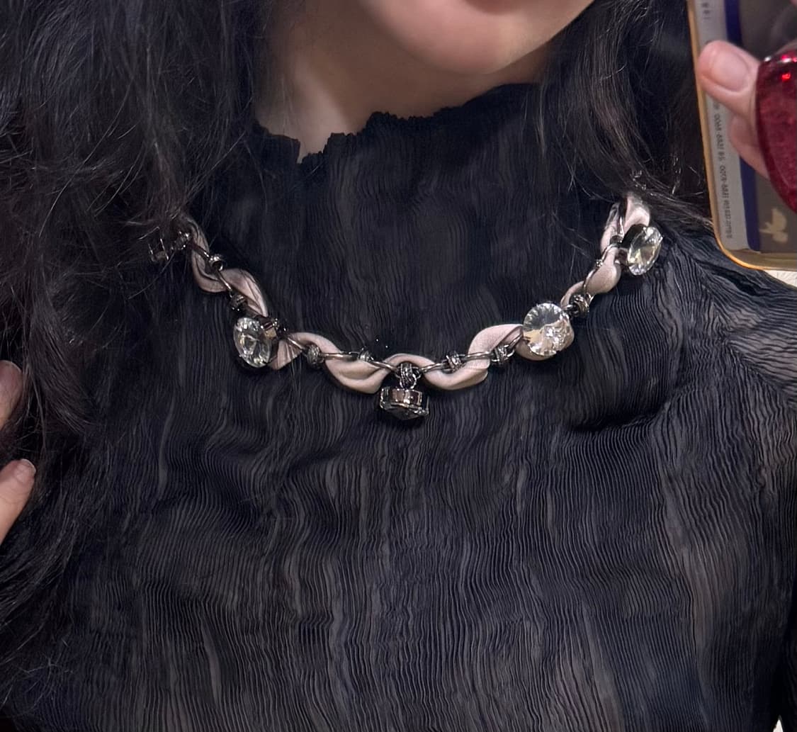 새상품 브랜드 크리스탈 네크리스 목걸이 / 마인 또는 제이크루 jcrew 상품이미지3