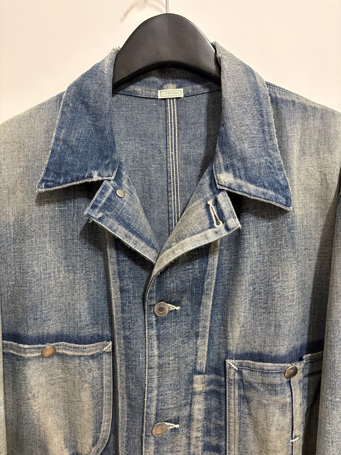 아프레쎄 / 25SS 빈티지 워시드 데님 커버올 자켓 / 3 상품이미지2