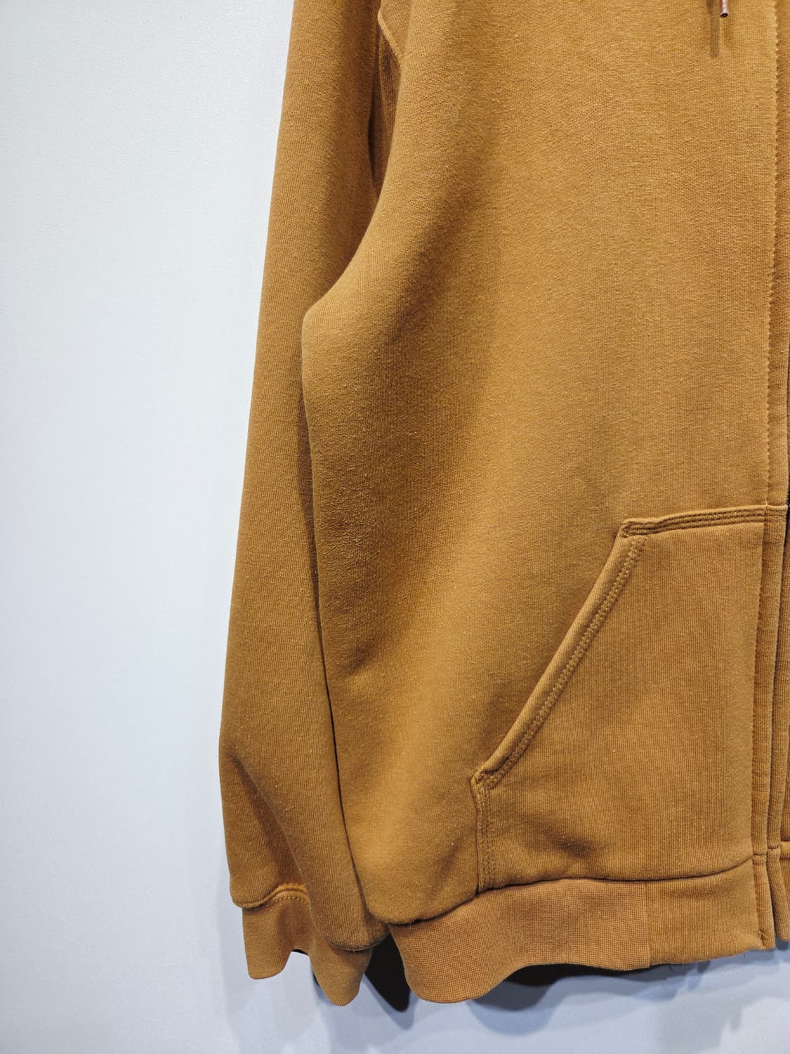 칼하트 레인 디펜더 써멀 후드 집업 브라운 상품이미지4