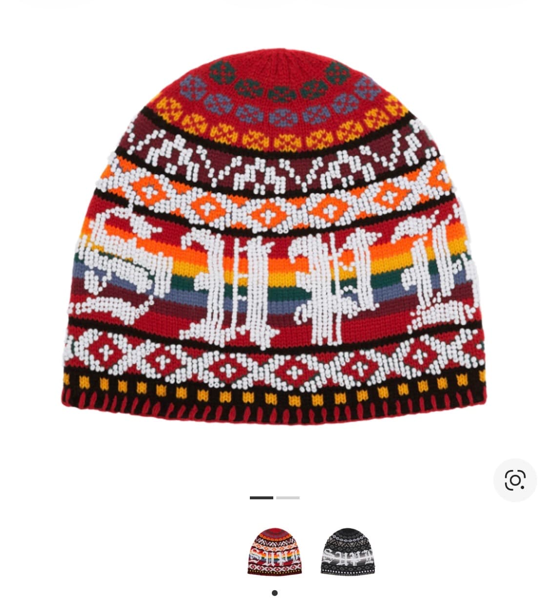 슈프림 비디드 비니 레드 - 25FW 상품이미지2