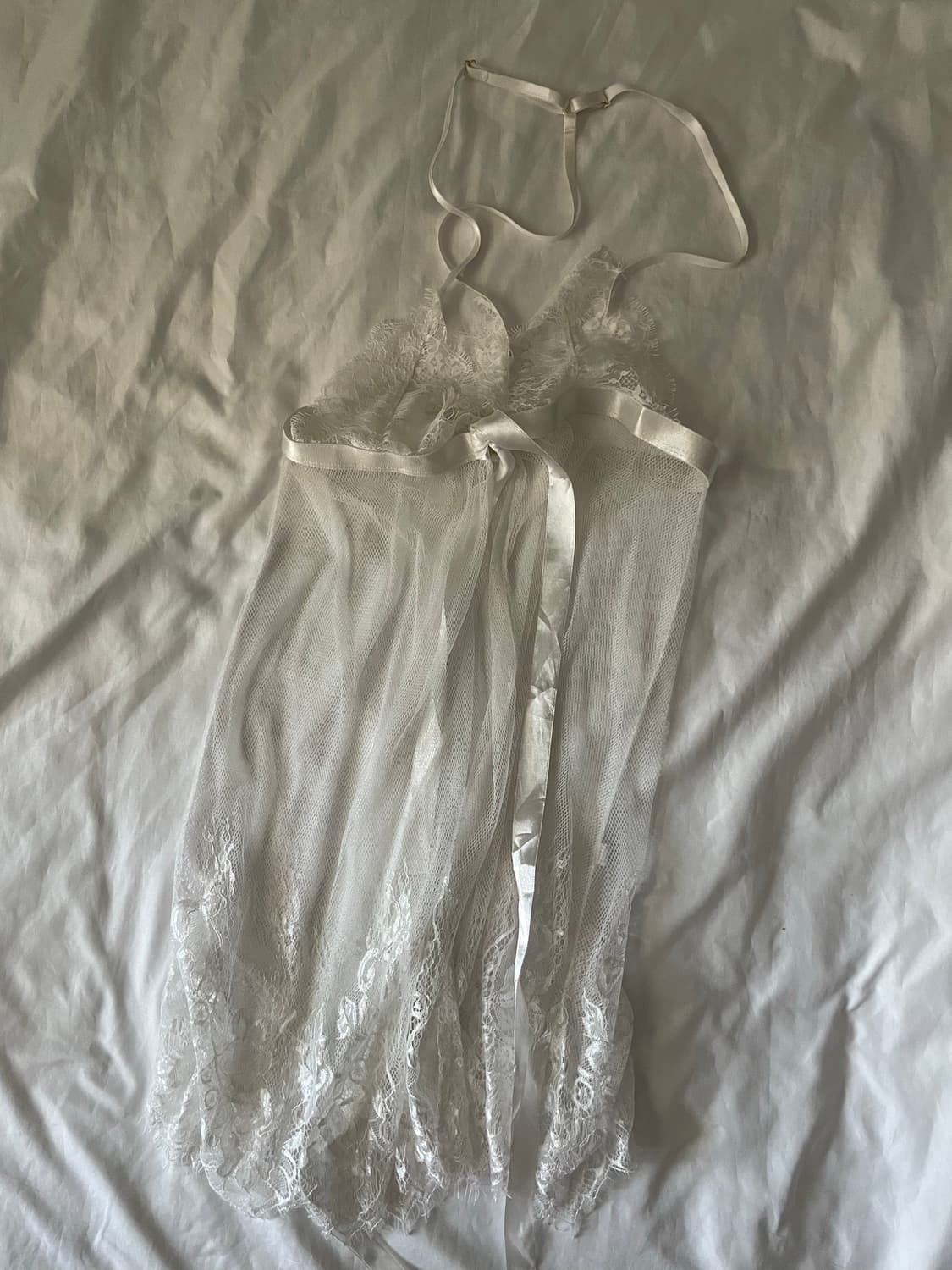 빈티지 갸루 모리 레이어드 슬립원피스 화이트 상품이미지9