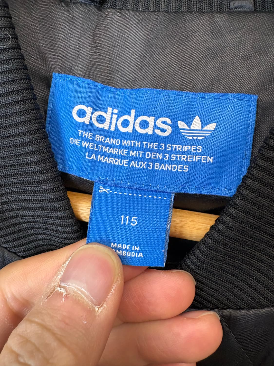 아디다스 삼선 퀼팅 봄버 자켓 블랙 상품이미지6