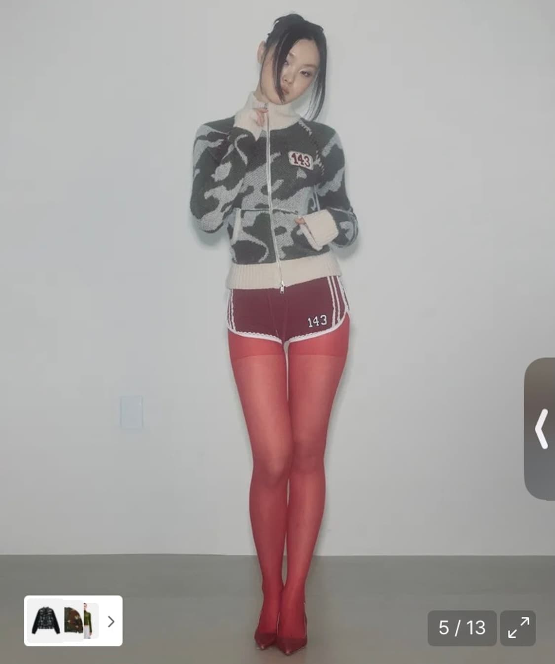 스컬프터 니트집업 상품이미지5