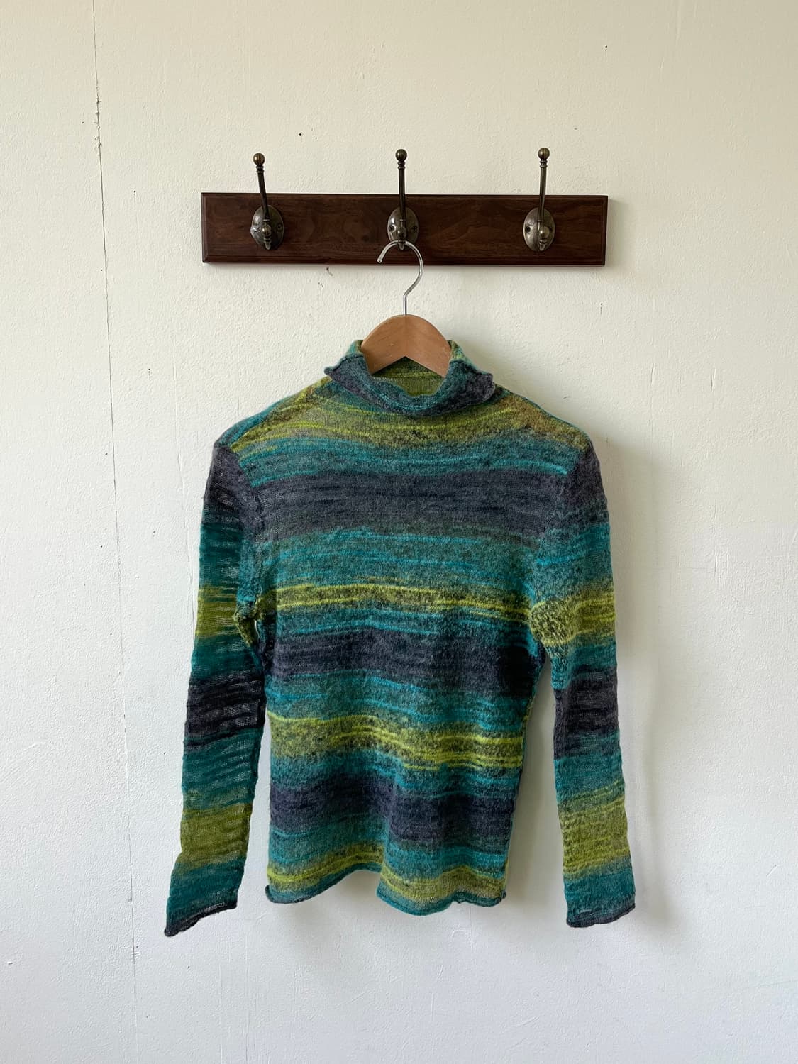 Japan vtg 오로라 알파카 터틀넥 상품이미지1