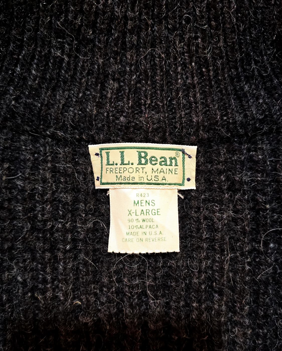 엘엘빈 울 알파카 집업 스웨터 USA (llbean) 상품이미지6