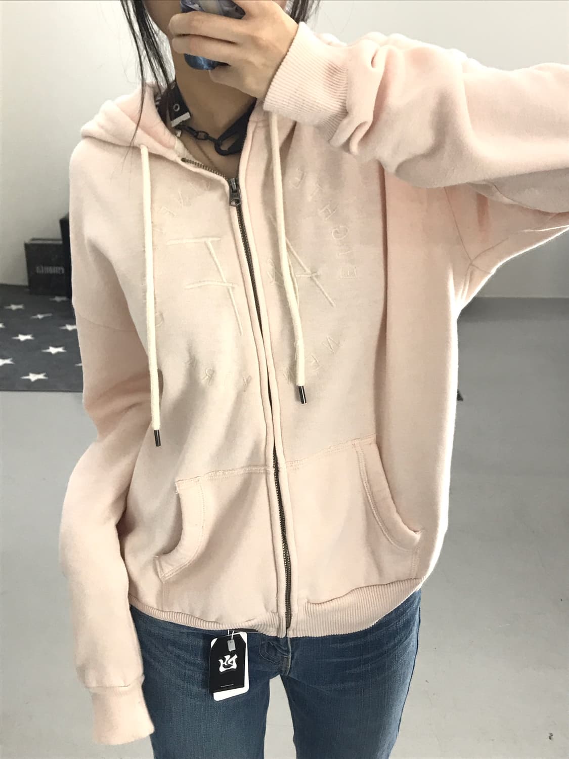 Abercrombie & Fitch Pink Hoodie Zip-Up 상품이미지2