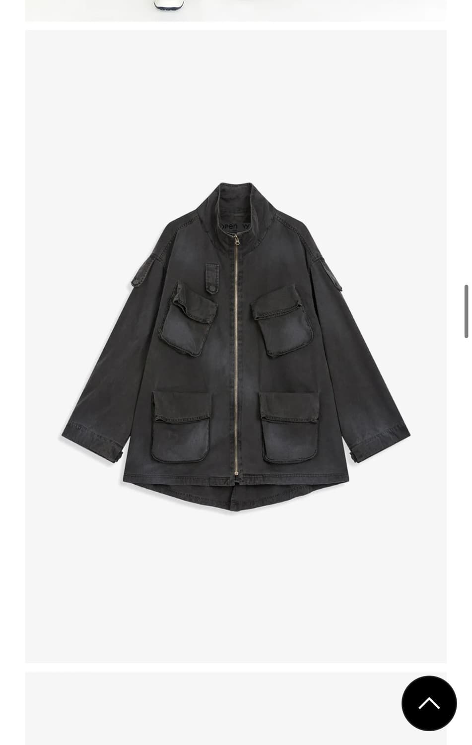 Openyy 오픈와이와이 카고 포켓 필드 자켓 차콜 상품이미지3