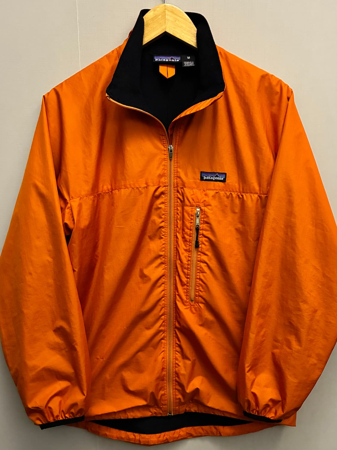 (M/100)파타고니아 나일론 립스탑 경량 바람막이 자켓 오렌지 상품이미지1