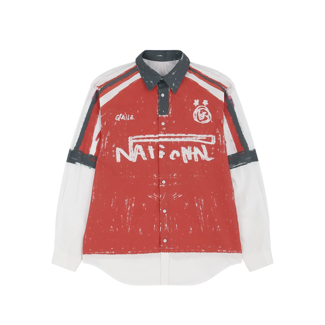 [OS] GRAILZ FOOTBALL ILLUSION SHIRT RED 상품이미지1