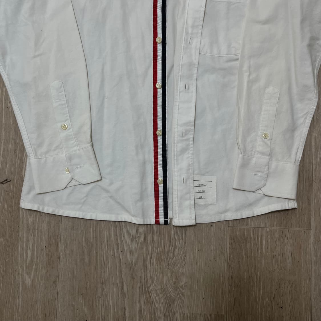 톰브라운 THOM BROWNE 옥스퍼드 히든 셔츠 1사이즈/M(95) 상품이미지9