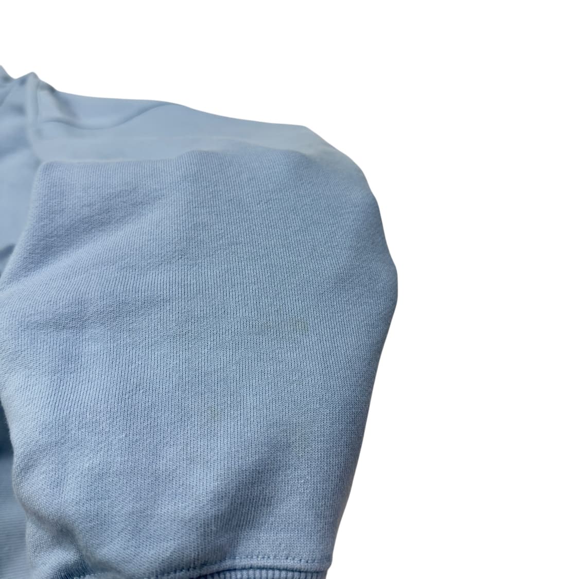 세터 리벳 아플리케 포켓 로고 스웻 후드티 스카이블루 M 상품이미지7