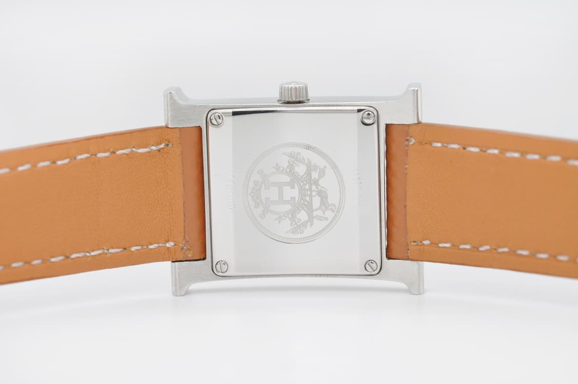 에르메스 H아워 SS 중고명품 손목시계 여성용 PM 사이즈 여성가죽시계 상품이미지6