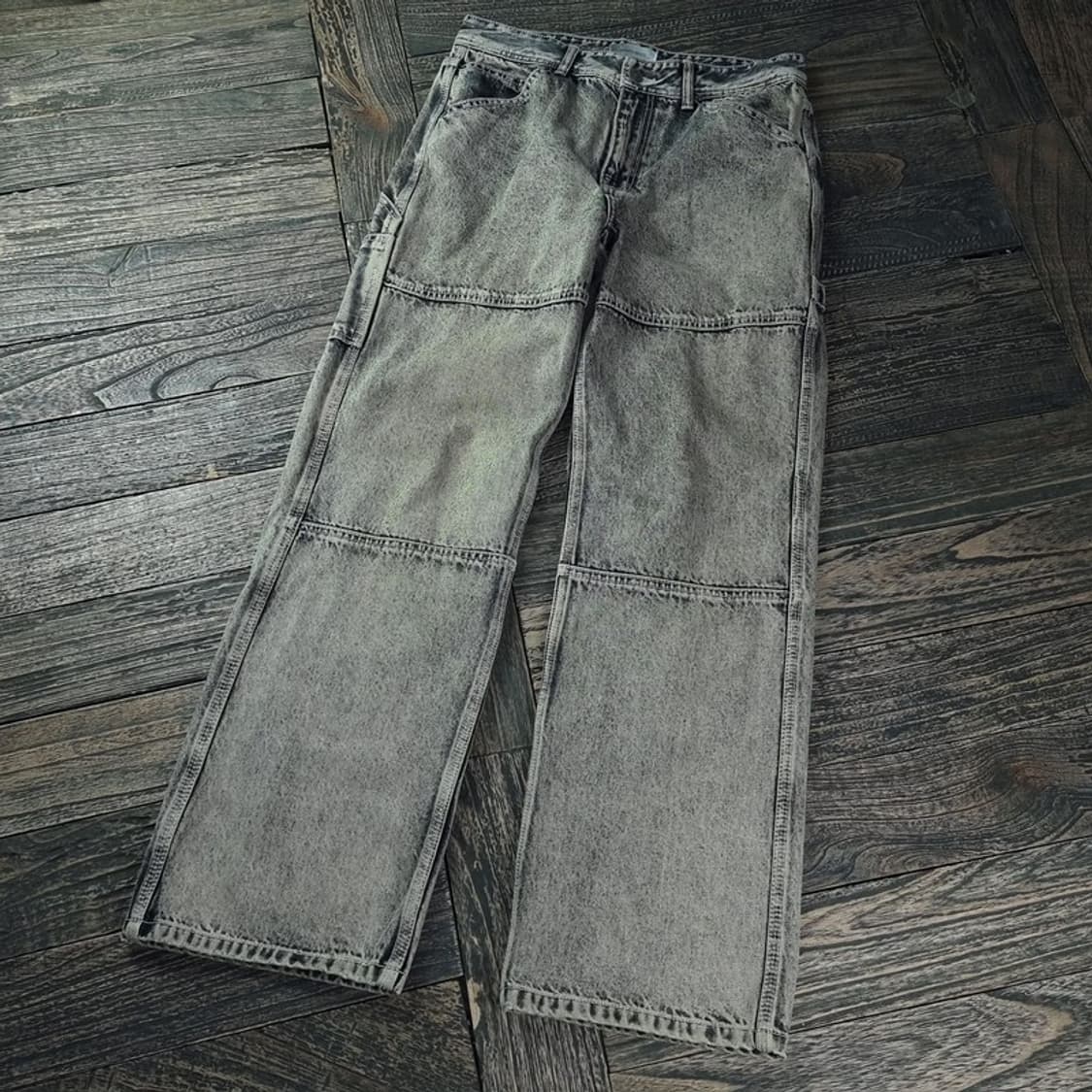 [메종미네드] 스톤 워싱 카펜터 데님 팬츠 청바지 M18195 상품이미지1