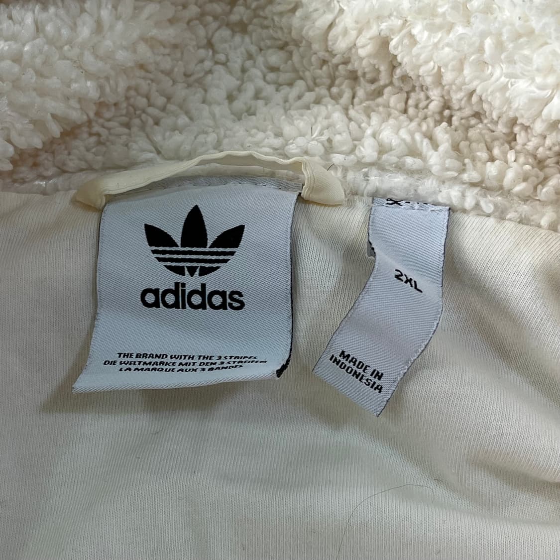 아디다스 빅로고 플리스 집업 상품이미지5