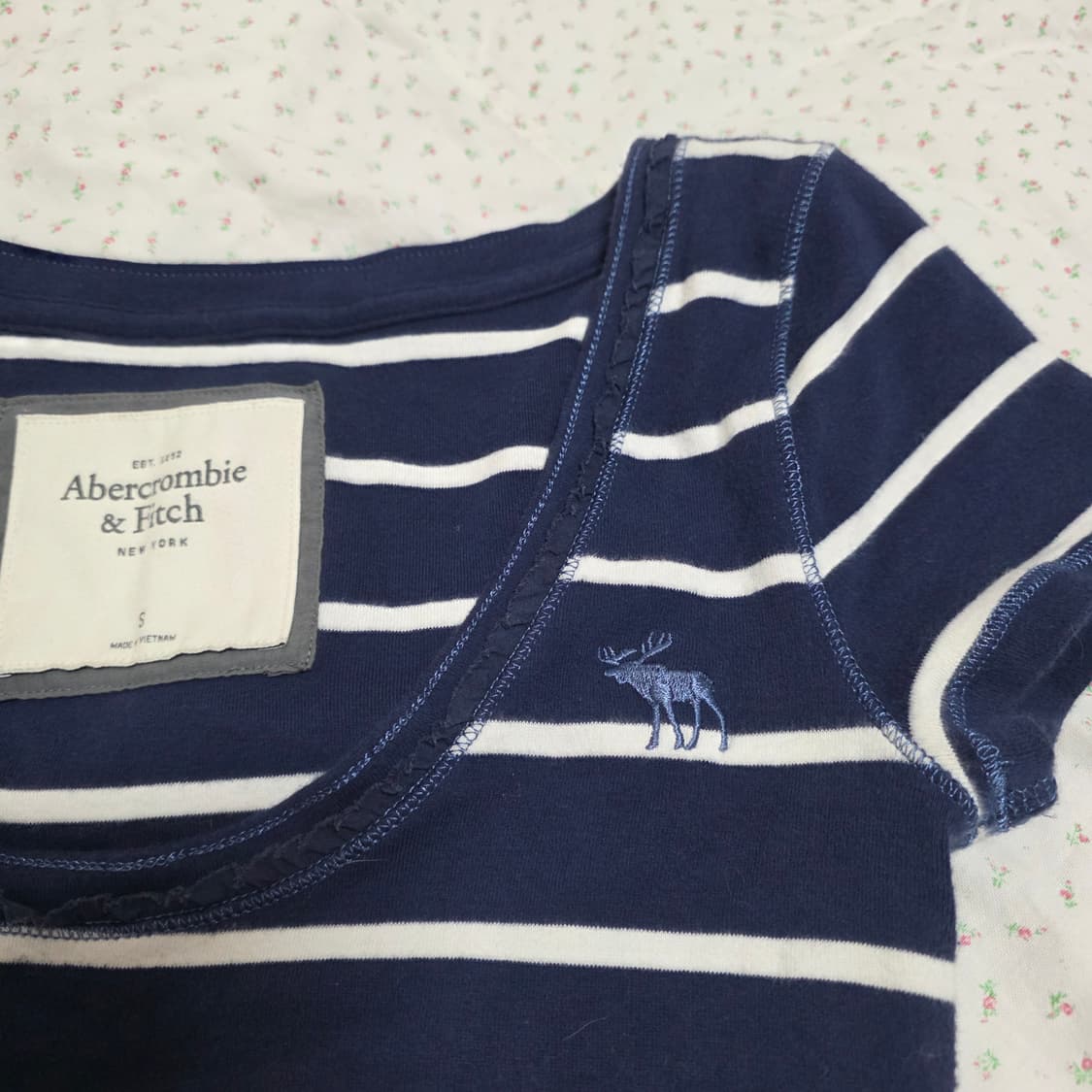 아베크롬비 딱붙 순록 로고 스프라이트 반팔티 상품이미지6