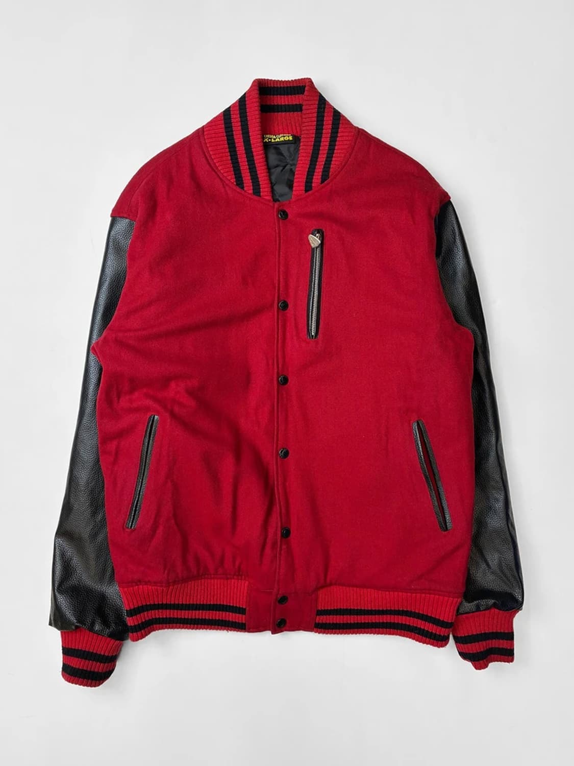 CHEDDA CLOTHING 00's 가죽 울 바시티 자켓 PN5545 상품이미지1