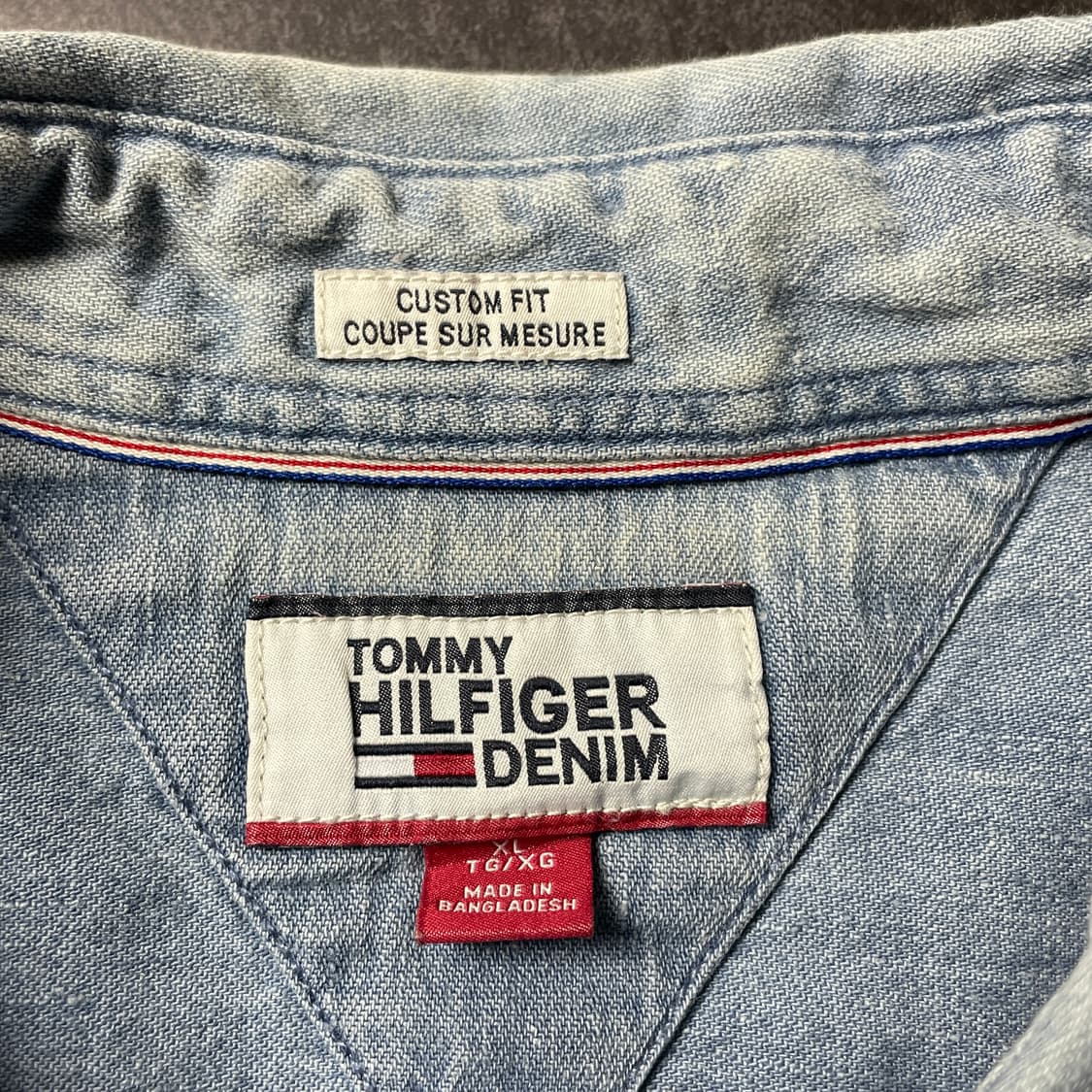 TOMMY HILFIGER 토미힐피거 빈티지 코튼 데님 셔츠 A00607 상품이미지9
