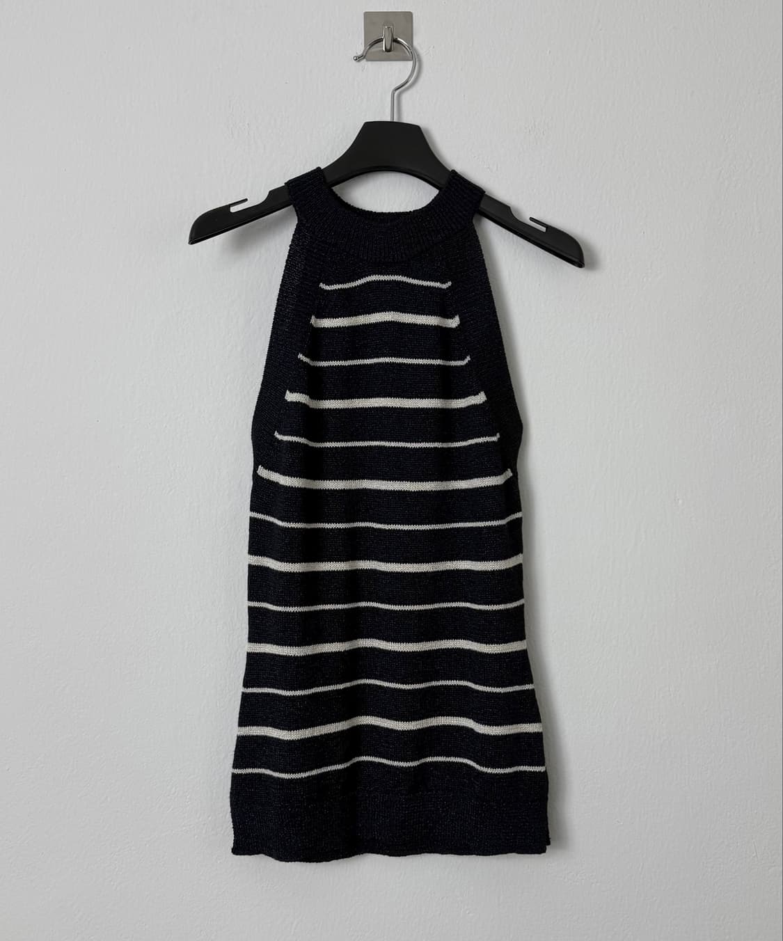 Massimo Dutti 홀터넥 스트라이프 니트 탑 XS 상품이미지1
