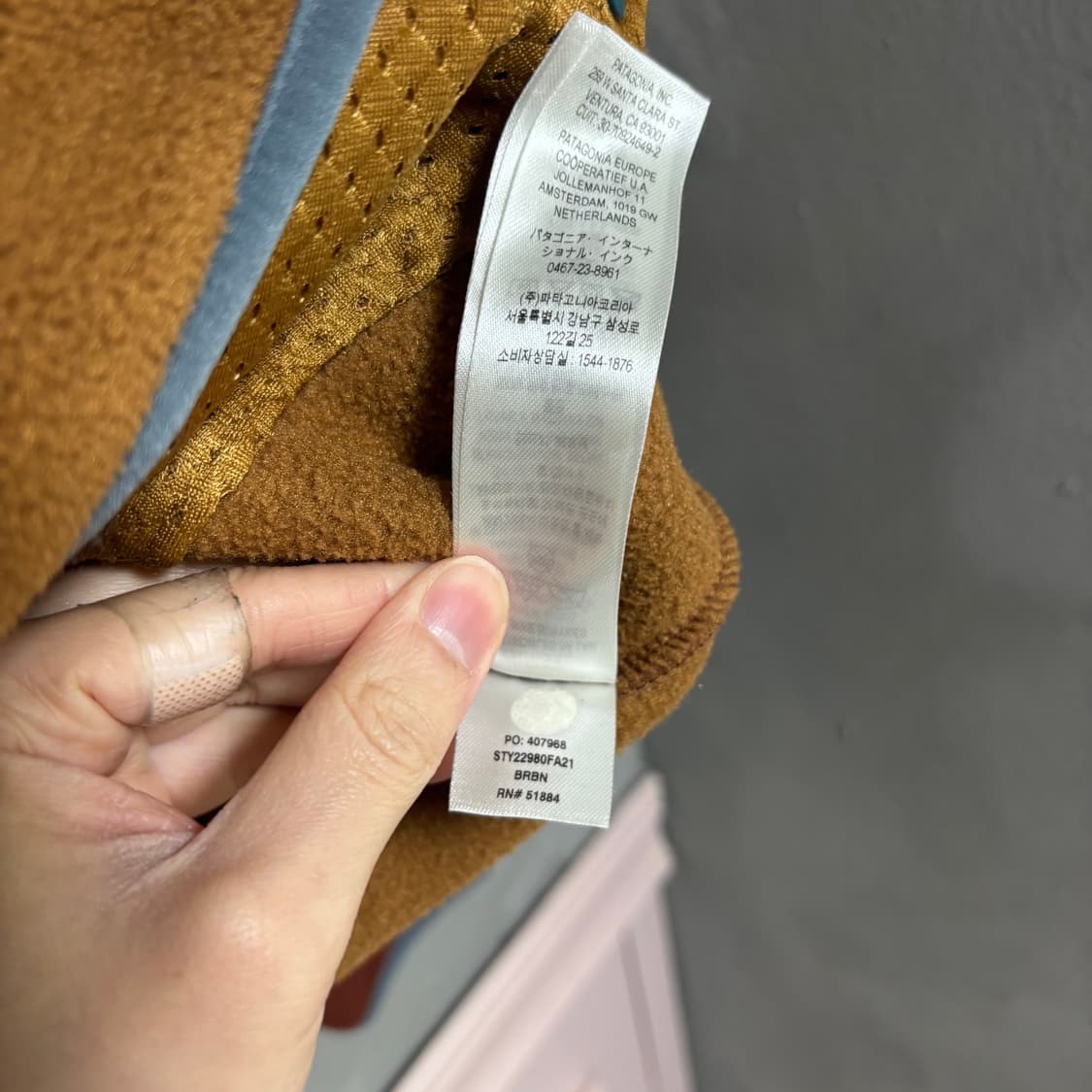 파타고니아 신칠라 플리스 아노락 베어 브라운 상품이미지4