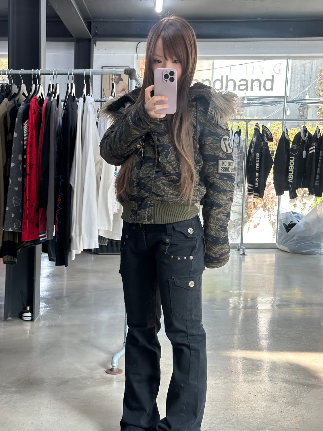 히스테릭글래머 타이거카모 N2b 패딩자켓 상품이미지2