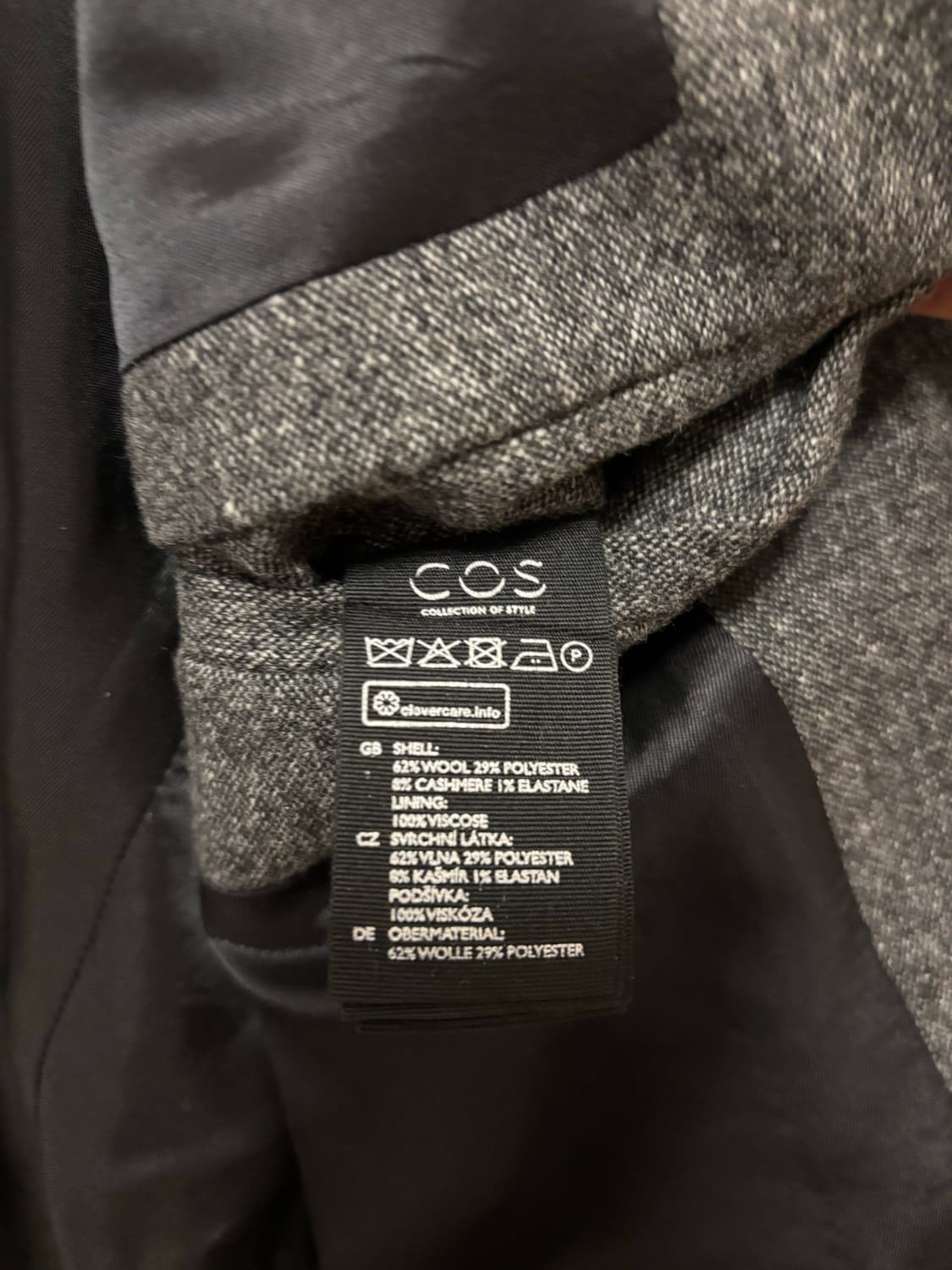 [48] 코스 울 헤링본 수트 그레이 상품이미지5