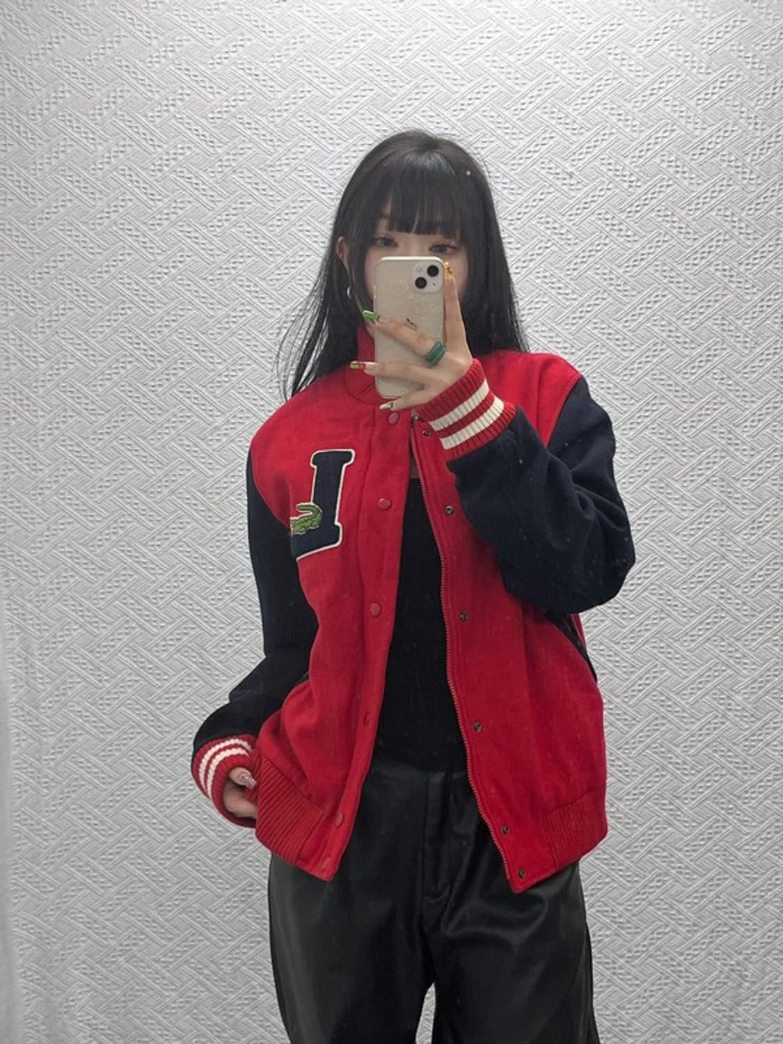 라코스테 올드스쿨 레트로 울 바시티 자켓 48 C09569 상품이미지1