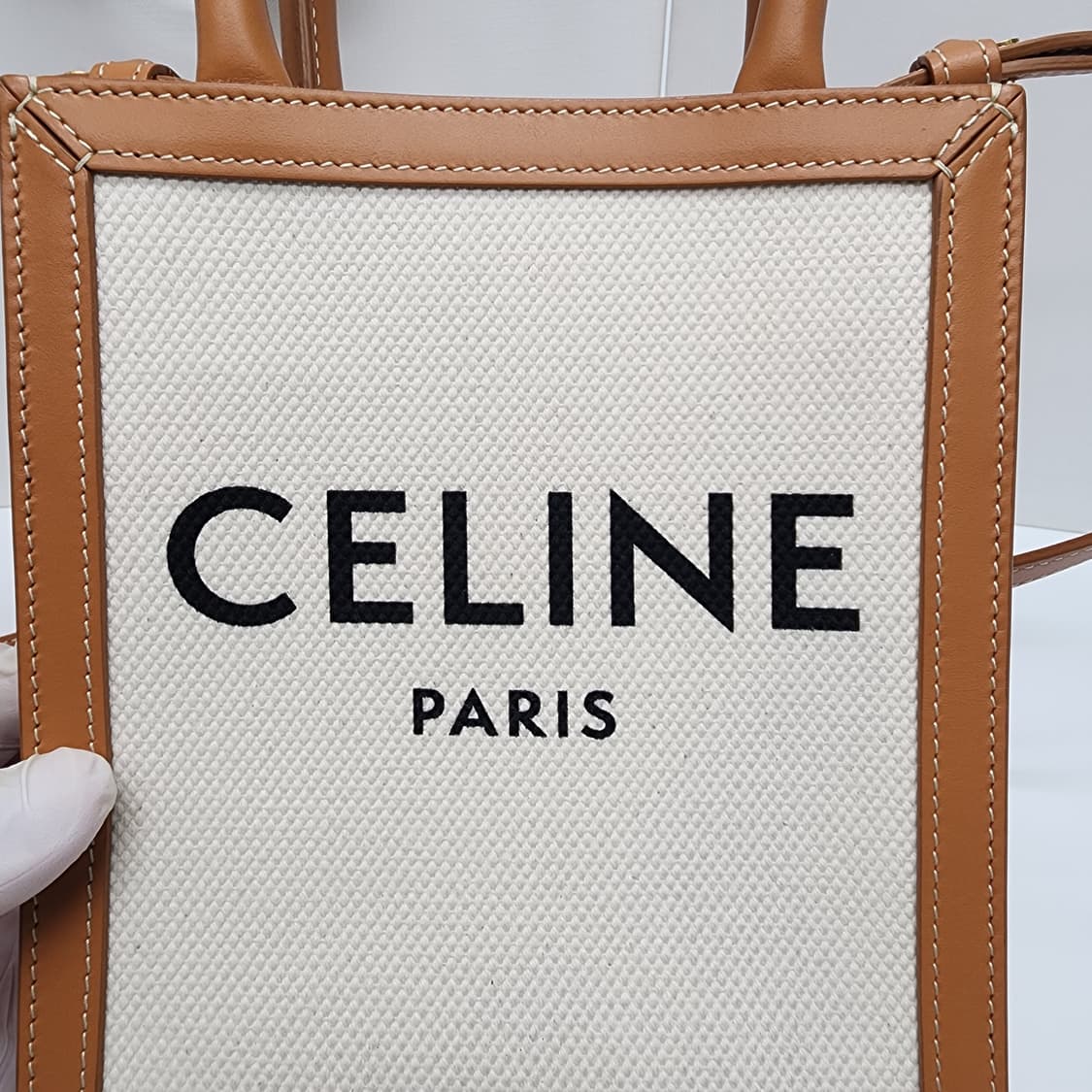 전시품급 셀린느 카바스 미니 버티컬 토트백 숄더백 상품이미지3