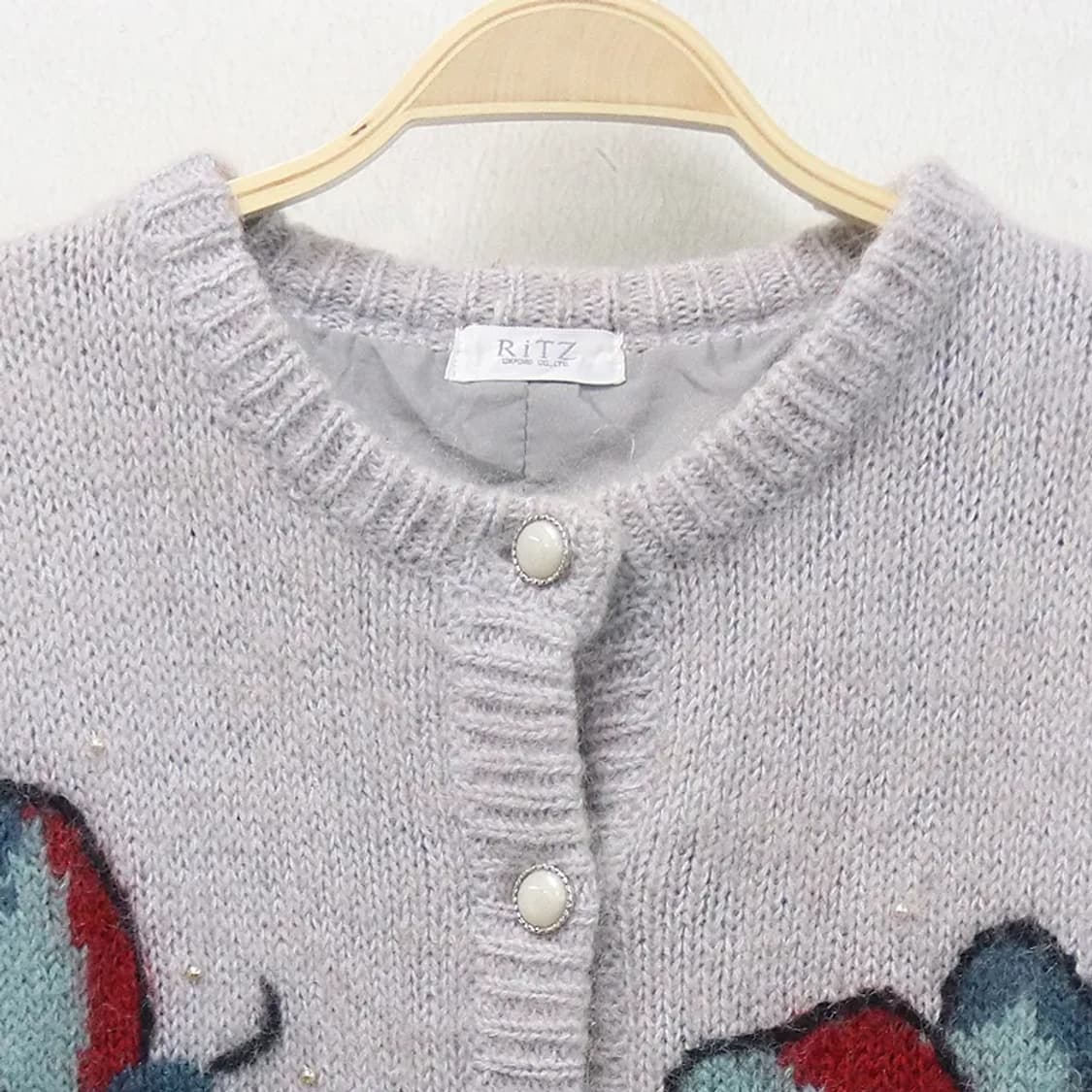 RITZ 버터플라이  울 혼방 니트 가디건 62107 상품이미지3