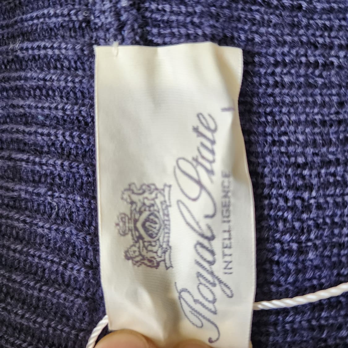 로얄 플레이트 숄카라 금장 니트 가디건 상품이미지8