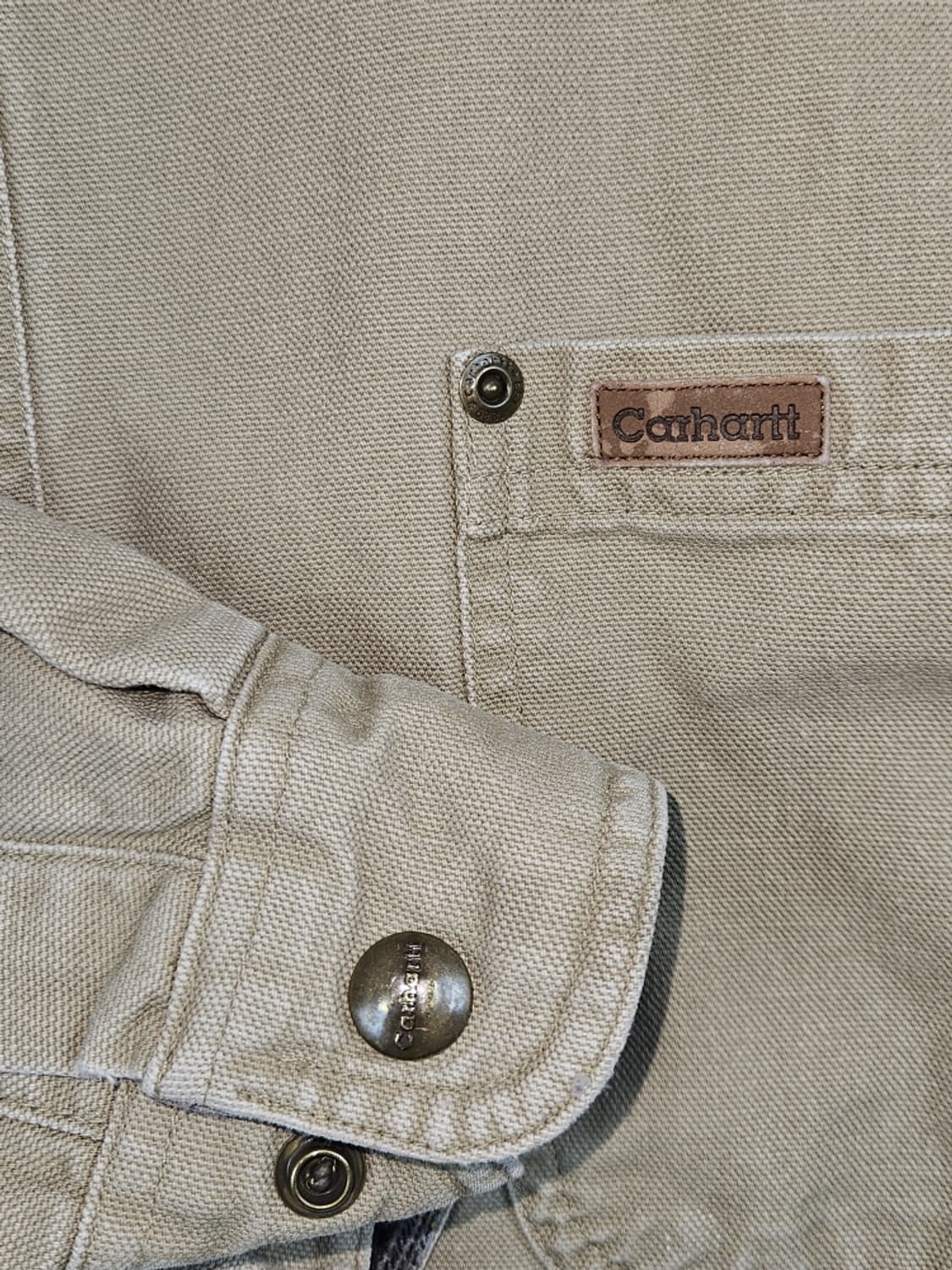칼하트 플란넬 캔버스 헤비 워크 셔츠 자켓 ( XL ) / 10536 상품이미지7