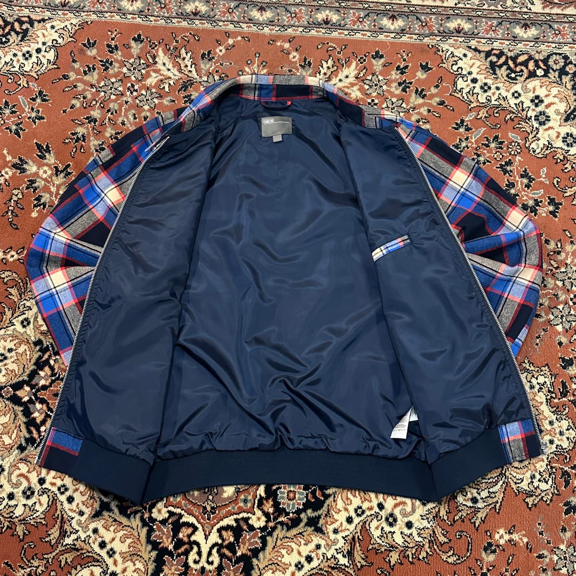ASOS 체크 해링턴 자켓 (L) 상품이미지5
