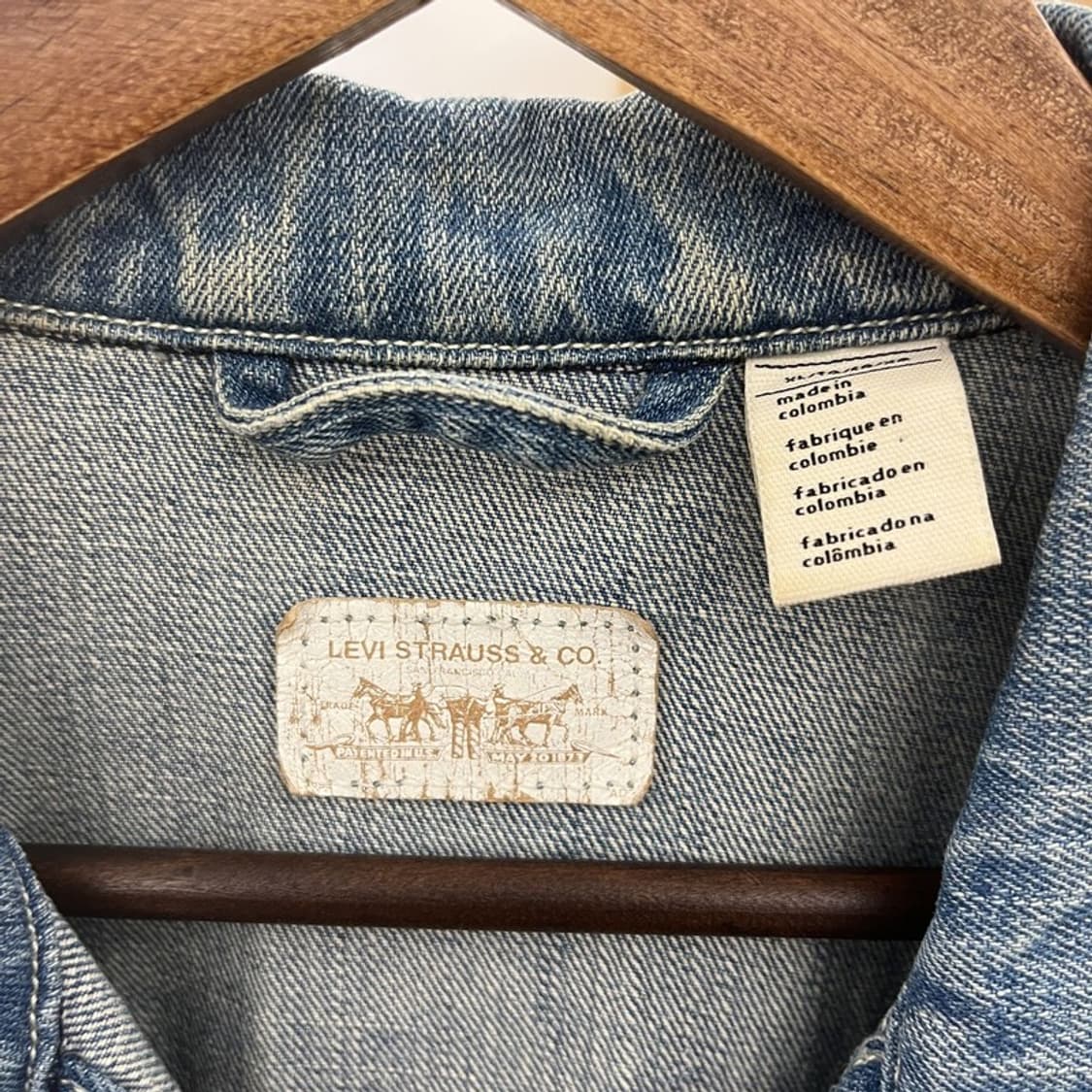 리바이스 올드스쿨 빈티지 스프링 워싱 데님자켓 XL C11024 상품이미지5