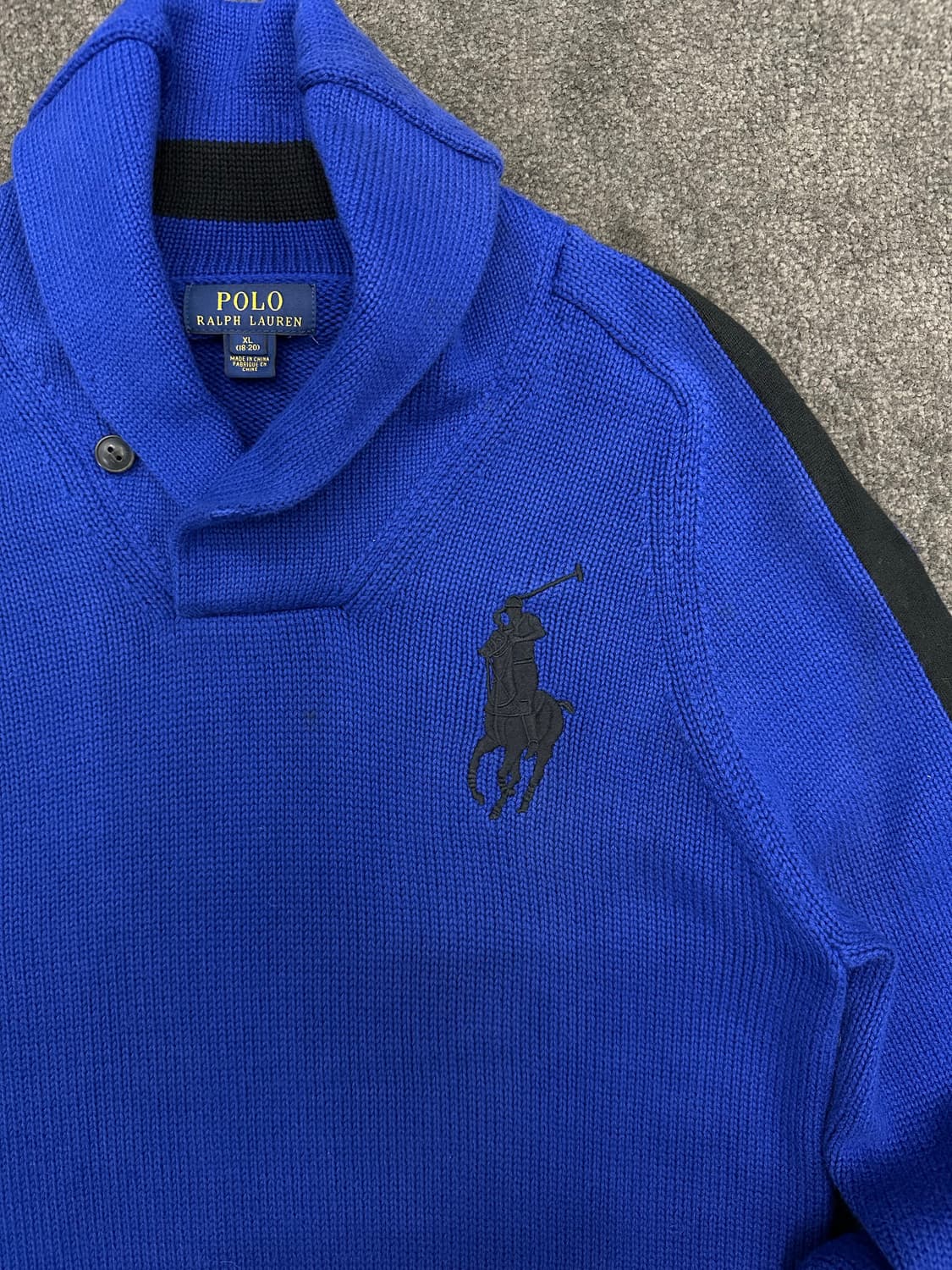 폴로 랄프로렌 빅포니 숄 니트 [18-20] XL 상품이미지2