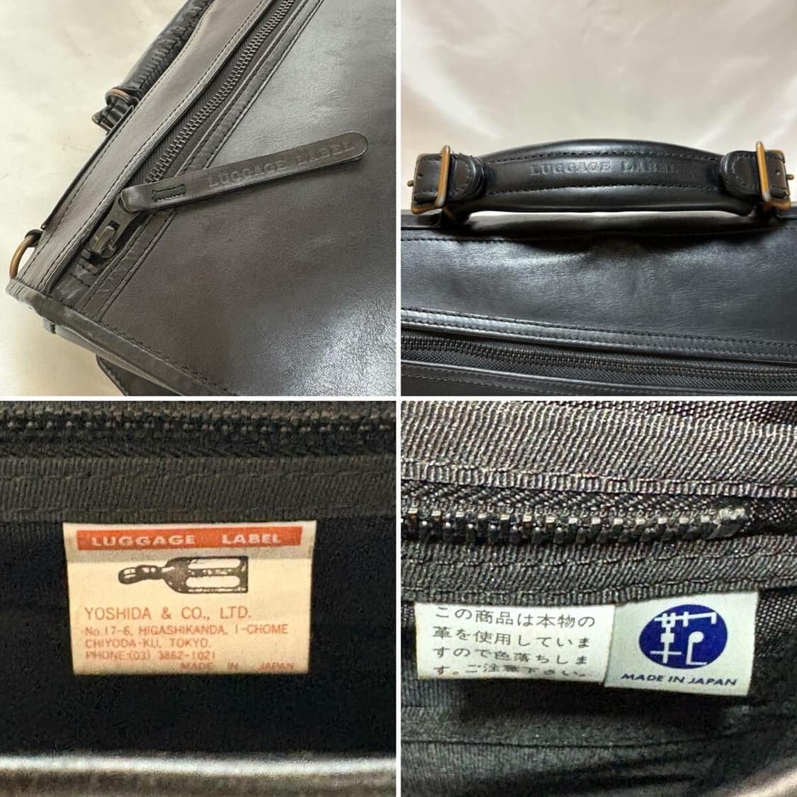 요시다 포터 LUGGAGE LABEL 소가죽 크로스백 상품이미지8