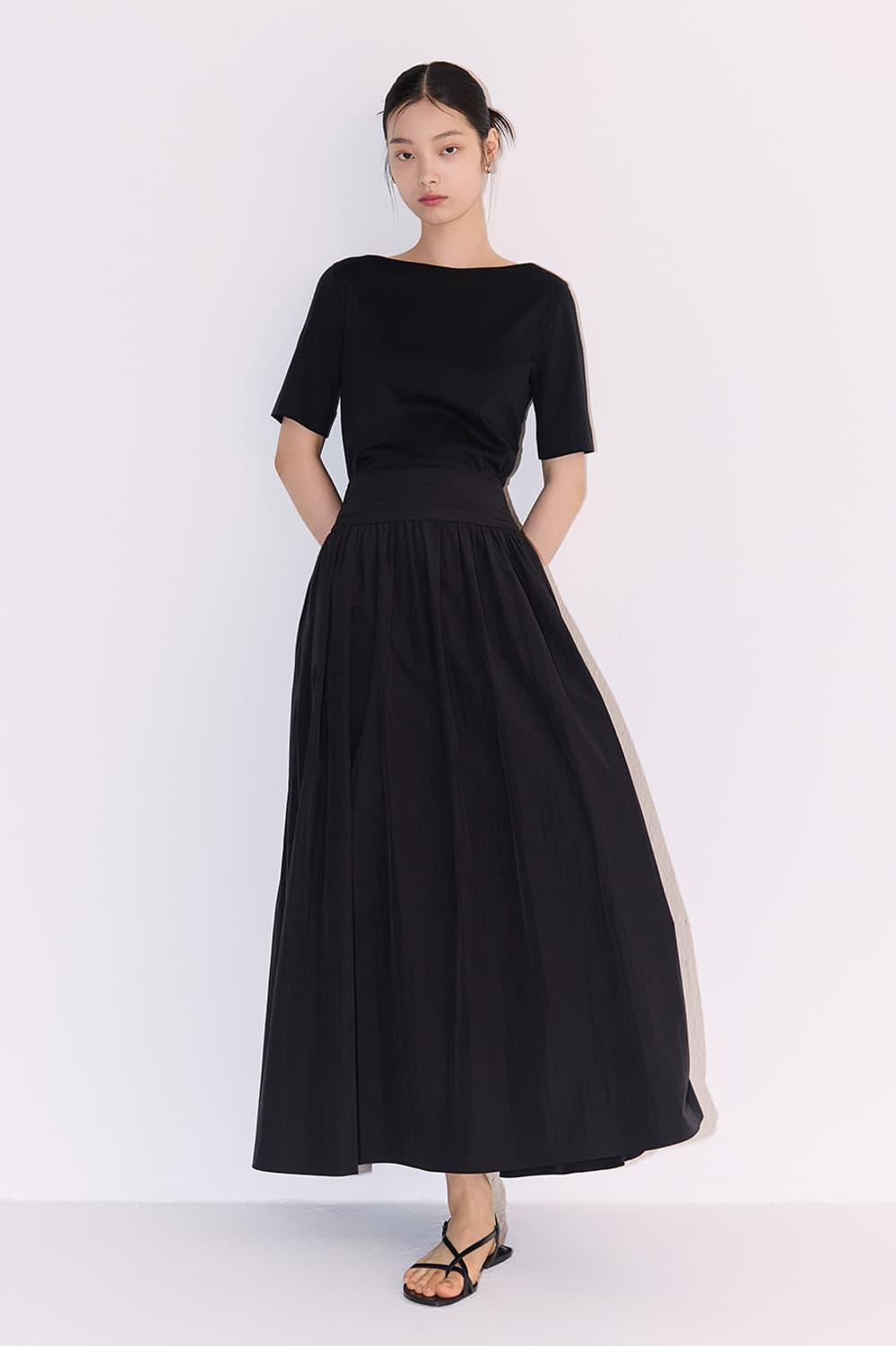 하나보 NO.28 TOP - BLACK 상품이미지2