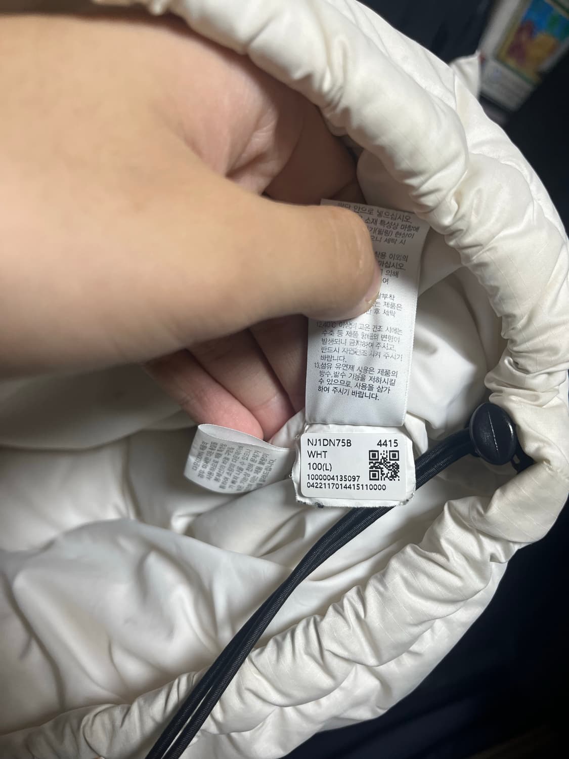 노스페이스 화이트 눕시 정품 상품이미지5