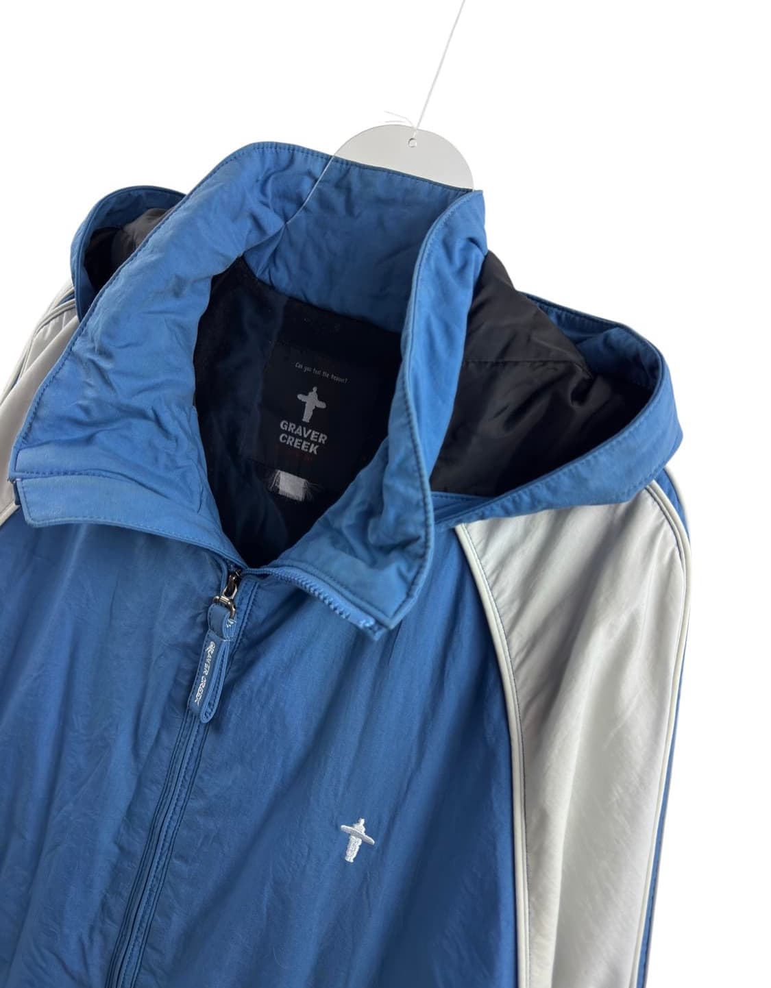 아노깔 서브컬쳐 패딩 점퍼 자켓 일본 빈티지 파랑 블루 JPN 져지 상품이미지3