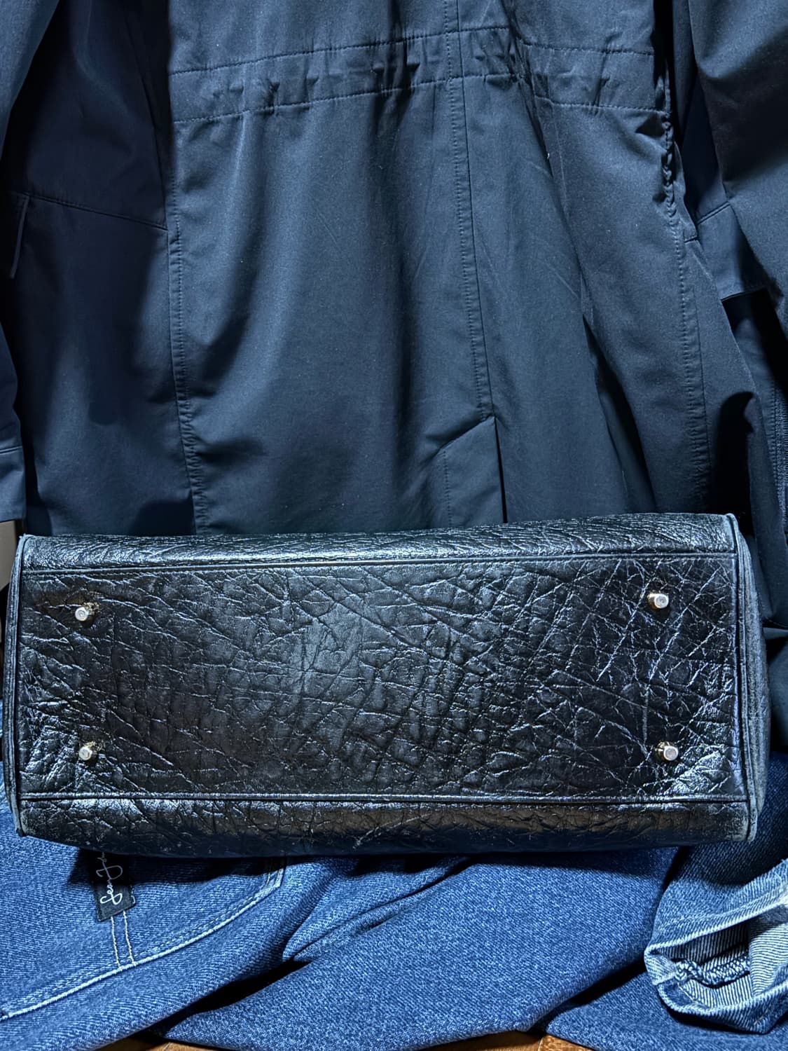 vintage locker leather dote bag 40cm 상품이미지10