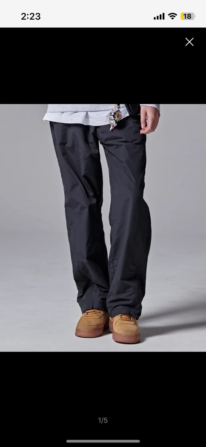 Jeep 체로키 레이싱 지퍼 나일론 팬츠 (JO5PTU953DG) 상품이미지1