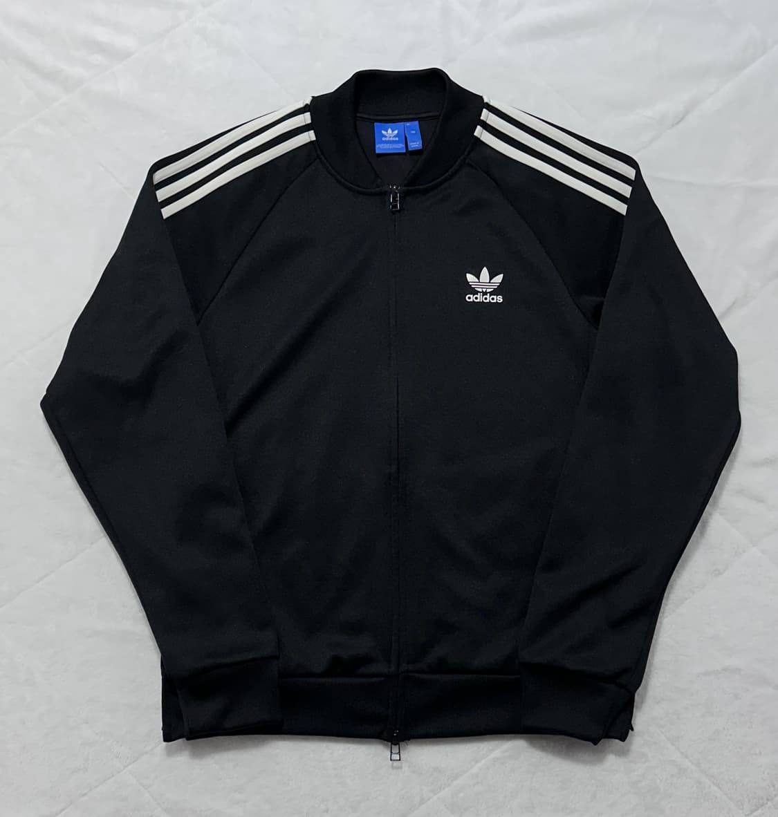 Adidas 블랙 삼선 트랙탑 (오리지널 져지) 상품이미지1