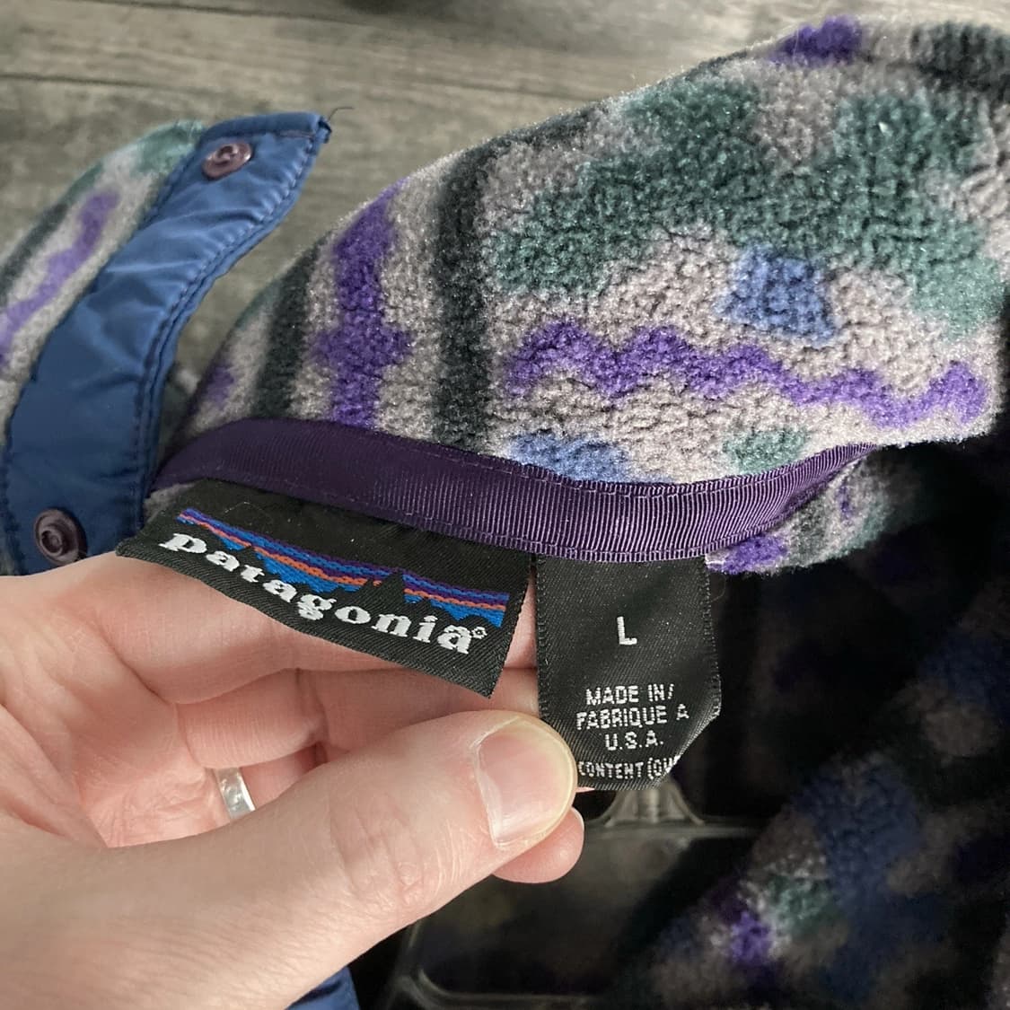 90s 파타고니아 신칠라 스냅-티 플리스 풀오버 상품이미지6