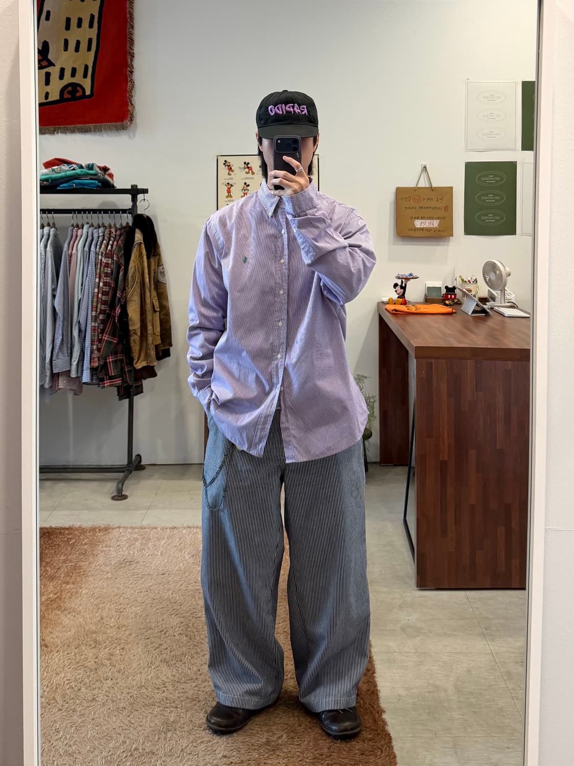 00s Polo RL 폴로 랄프로렌 스트라이프 드레스 셔츠 상품이미지2