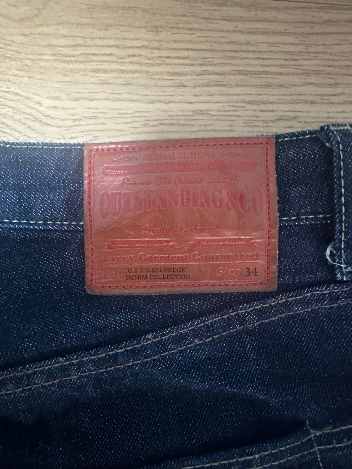 아웃스탠딩 W.W.II 셀비지 데님 팬츠 L 상품이미지3