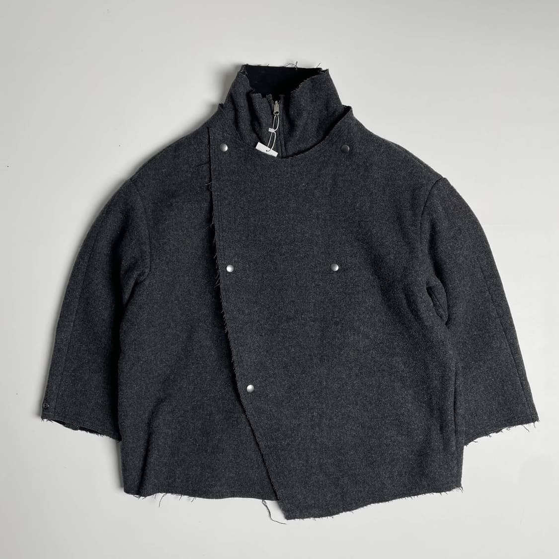 Zucca 3 곂 랩 스타일 울 블렌드 자켓 상품이미지3