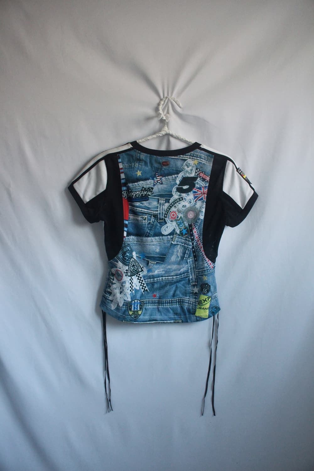 EXR Y2K football patch sporty top 상품이미지9